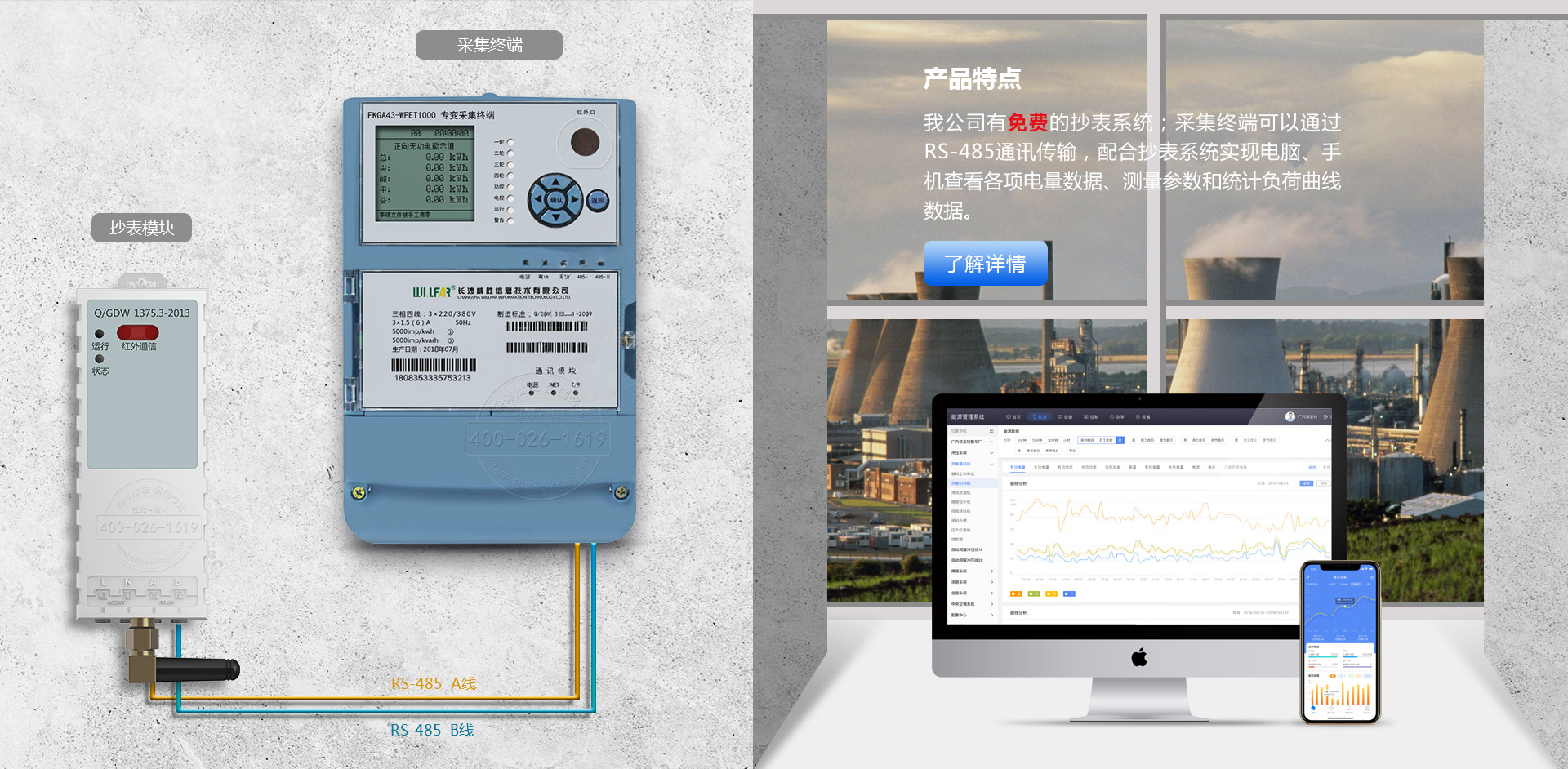 威胜FKGA43-WFET1000采集终端特点