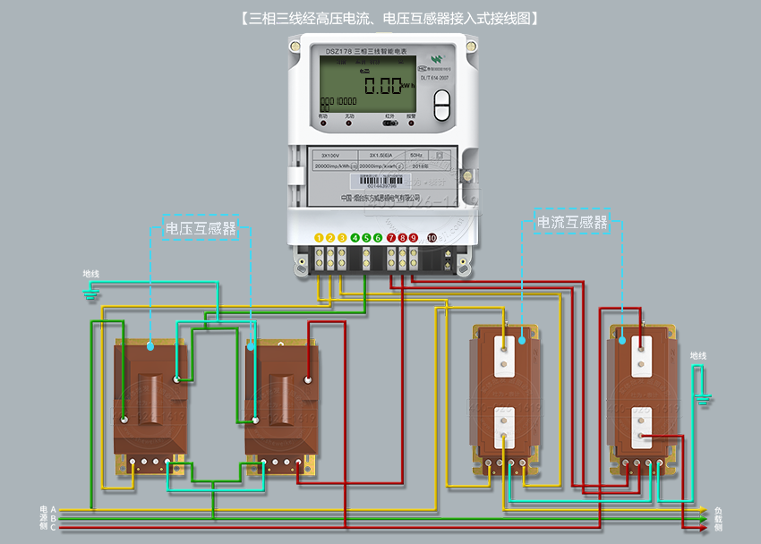 电流互感器、电压互感器接线图